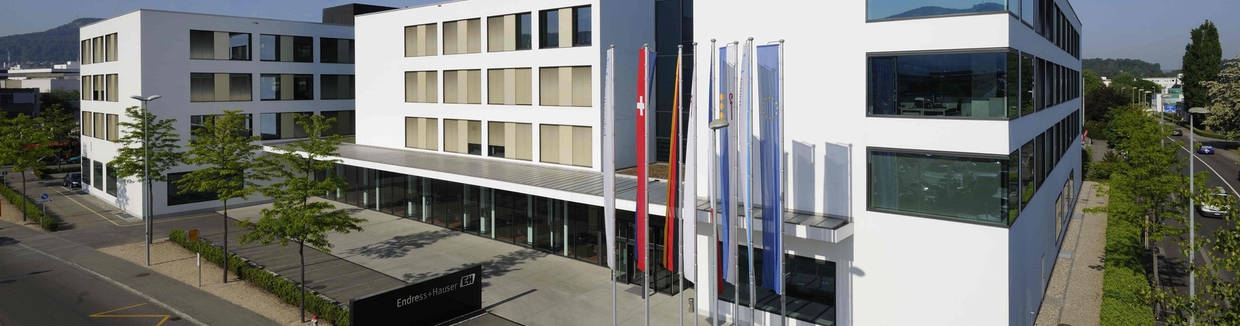 Endress+Hauser's huvudkontor: 'Sternenhof-byggnaden' i Reinach, Schweiz