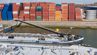 Bunkringssystem med massflödesmätare installerat på fartyg