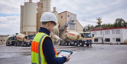 Nivåmätning, silo, betongstation, Bluetooth-anslutning