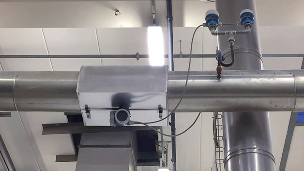 Mätpunkt för ångförbrukning och installerad instrumentering