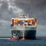 Containerfartyg med bunkringsfartyg