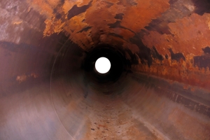 korrosion i en pipeline för naturgas