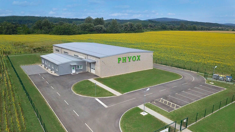 Huvudkontor för Phyox d.d. i Novskas i Kroatien
