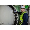 Bild av installerad clamp-on-sensor i vattenkraftverk