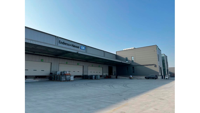 Endress+Hauser logistikcenter är beläget i Kunshan i östra Kina och togs i drift 2024.