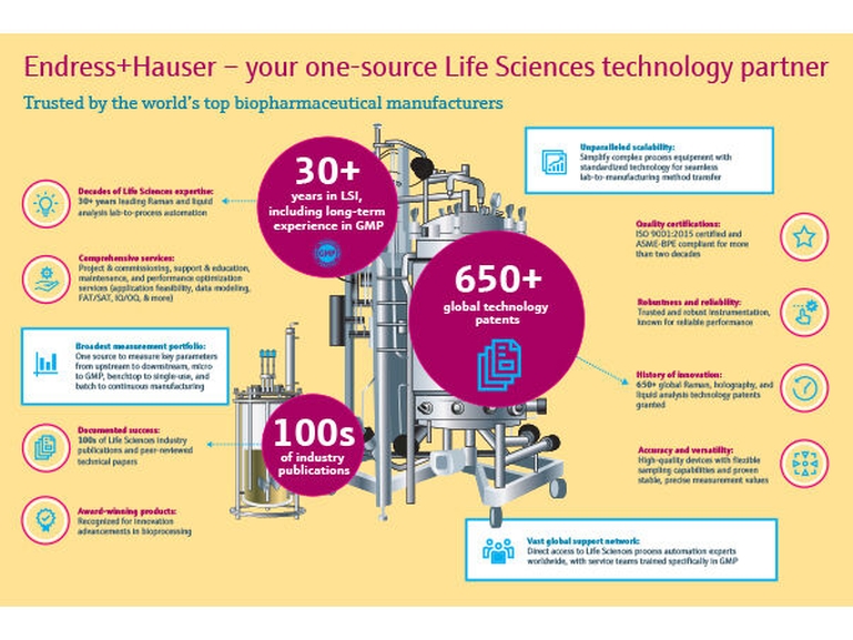 Infografik som visar varför företagen väljer Endress+Hauser som deras LSI-partner